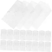 VILLFUL 60Pcs Garment Clothes Covers Transparent Dry Cleaning Bags for Hanging Clothing Dust Protection for Suits Dresses Jackets and Uniforms Lightweight and Reusable