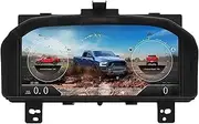 Digital Gauge Cluster Compatible for Dodge Ram 1500 2500 3500 2008-2012 LCD Instrument Virtual Dashboard Speedometer 13.1 Inch Screen Panel