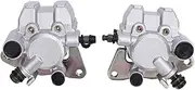 2 Pcs Front Brake Caliper With Brake Pad Metal Enhanced Safety Front Brake Caliper Assembly For Grizzly 600 Yfm600 Yfm660 Improve Braking Performance Provide Precise And Stable