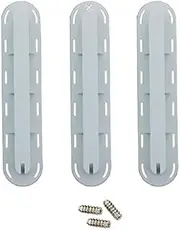 3pcs/Set Tri Fins Box Fins for Future Surfing SUP Screw Surfboard Surf Fins Plugs Set (White)