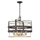Cordelia Lighting Pendant Light Rustic Vintage Bronze W/ Open Metal Cage Shade