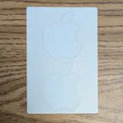 Apple Logo 2 Smal lStickers Genuine White MacBook Air iPad Bumper Window Decal