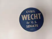 Vintage Political Sticker 2.5 Inch Pittsburgh Union Made (Cyril Wecht) 80's?