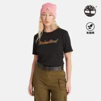 在飛比找momo購物網優惠-【Timberland】女款黑色Logo 短袖T恤(A6HP