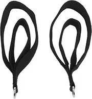 2 Pieces Pilates Straps, Pilates Double Loop Straps for Reformer, Non-Slip Fitness D-Ring Strap Handle, Yoga Exercise Accessories for Home Gym Training