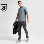 Red Run Activewear Zip Polo Shirt
