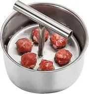 Meatball Press, Stainless Steel Meatball Maker, 6/12 Balls Manual Meat Baller Maker Machine Press Tool, Kitchen Extruded Meatball Making Tool for Meatballs, Bread Balls, Pastries