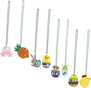 Abaodam Elegant Easter Necklace Ornaments Fashion Necklace Set for Girls 8pcs Kids Chain