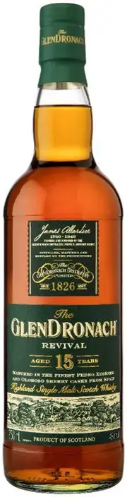 Glendronach 15 Year Old Revival Pedro Ximenez & Oloroso Single Malt Scotch Whisky 700ml