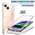 For iPhone 15 14 Pro Max 13 12 11 16 8 Clear ShockProof 360 Full Body Case Cover