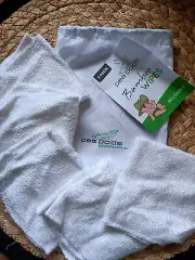Pea Pods Reusable Bamboo Baby Wipes Brand New Unused 5 Pack Eco Friendly Soft