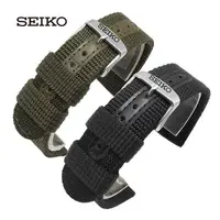 在飛比找蝦皮購物優惠-西鐵城 Timex Seiko 標誌帆布錶帶適用於 snk8