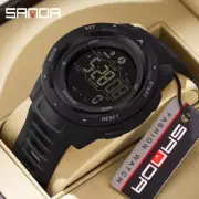 SANDA Intelligence Men's Digital Watch Sport Pedometer Calories 50M Waterproof