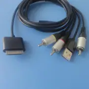 Composite RCA Cable AV Video to TV USB Charger For iPod iPad2 3 iPhone 4 4S