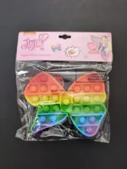 JoJo Siwa Popper Fidget Keychain Backpack Clip Sensory Rainbow Brand New