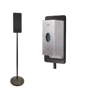 Commercial Automatic Touchless Soap Dispenser Stainless Steel with Black Floor Stand