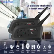 2PCS Motorcycle Bluetooth Intercom Wireless Bluetooth Motorcycle Helmet Headset