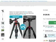 Neewer Camera Video Tripod Monopod 360-Degree Center Column N284+GO NIB NEW $140