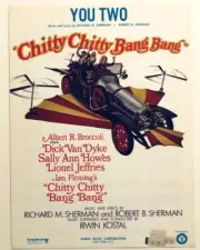 United Artists 1968 YOU TWO - CHITTY BANG sheet music Richard M Robert B Sherman