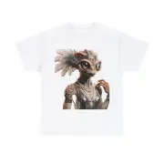 Unisex Adult T Shirt Quirky Funny Monster: Sequin Flapper Dazzle