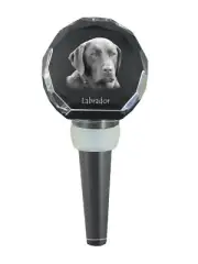 Labrador Retriever Thick Wine Stopper With Dog Art-Dog