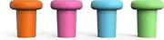 Bakerpan Silicone Wine Stoppers for Wine Bottles, Wine Bottle Stopper, Reusable Wine Corks - Set of 4