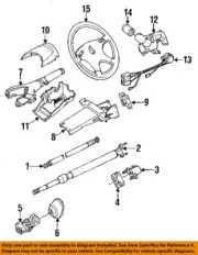 BMW OEM 88-95 525i Steering Steering Column Wheel-Ignition Switch 61321384839 (for: BMW)