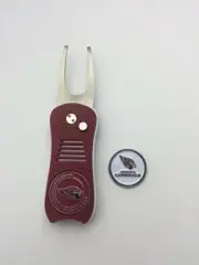 Arizona Cardinals Switchblade Divot Tool, BONUS Marker, NEW