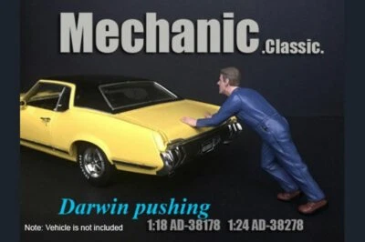 MECHANIC CLASSIC DARWING PUSHING AMERICAN DIORAMA 38178 1/18 scale DIECAST CAR