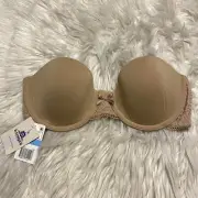 b.tempt’d 32C Bra Au Natural Modern Method Strapless Underwire Seamless 954217