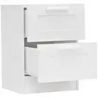 Brand new Taryn Bedside chest Table 2 drawer ivory white CONTEMPO RANGE
