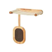 Cat Bed Kitten Scratching Post Perch Wall Mounted Climbing Shelf Scratcher Board Hammock Tree Pad Pet Play Gym Furniture Wood Climber