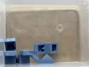 LEGO Parts - Sand Blue Slope 45 2 x 1 Cutout without Stud - No 28192 - QTY 5