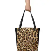 Safari Splendor - Wild Leopard Print Tote Bag