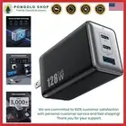 128W GaN III USB C Charger - Foldable 3-Port Fast Charging for Multiple Devices