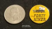 Railroad Hat Pin/Lapel Pin/Tie Tac UP & C&NW "The Forty Niner"