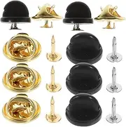 Gogogmee 100 Sets Spurs Butterfly Hat Pin Locks for Enamel Pins Pin Backs Pins for Crafts Pins with Clutch Back Pin Holder Pin Backing Tie Tack Pin Locking Back Locking for Enamel Pin
