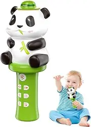 Wireless Microphones for Children, Toy Microphone for Children, Handheld Panda Microphone Speaker, Wireless Interactive Microphone for Karaoke, Early Educational Music Singing Toy Fun for