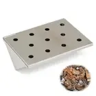 6inch Non-Stick V-Shape BBQ Smoker Wood Chip Short Smoking Flavour Grill BoxTool