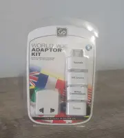 GO Travel E7 Worldwide Compact Travel Plug Adapter Set Kit 380 NEW NIP