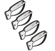 4 PACK AccuSharp Pro Tool Knife Reversible Tungsten Carbide Sharpeners w/ Rubber