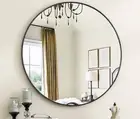 20in Black Round Wall Mirror Bathroom Mirrors, Circle Vanity Mirror