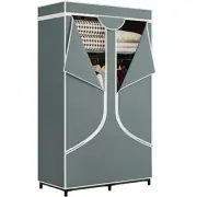 34 Inch Portable Wardrobe Closet Storage Organizer with Fabric Cover