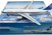 Pre-Built Model Aircraft Scale Highly Detailed Replica Aircraft 1:400 14CM for China Southern Airlines A330-200 B-6548 Finished Airplane Miniature Airplane Model
