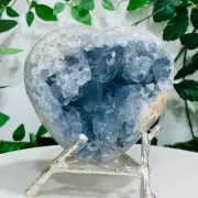 1882g Natural Blue Celestite Crystal Geode Quartz Cluster Mineral Specimen Reiki