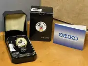 SEIKO Mickey Mouse LumiBrite Quartz Mens Authentic Watch, Alarm Chronograph.