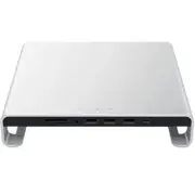 Satechi Monitor Stand Hub for iMac, Silver - ST-AMSHS