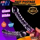 Glass Dildo Anal Plug Beads Dong Thread Thruster Butt Plug Crystal Adult Sex Toy
