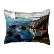 Betsy Drake Sailing the Cliffs 16x20 Large Indoor Outdoor Pillow