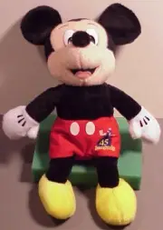 NWT Disney MICKEY MOUSE- 45yrs of Magic Bean Bag Plush Toy HTF Fast Shipping